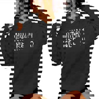 Get Well Mountain Sports Skier Hiker Dirt Biker Knee Injury Women's Hoodie | Mazezy