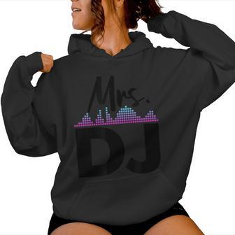 Mrs Dj Wife Disc Jockey Sudadera con capucha para mujer - Regaloses