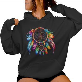 Native American Heritage Month Feather Dreamcatcher Women Hoodie - Thegiftio UK