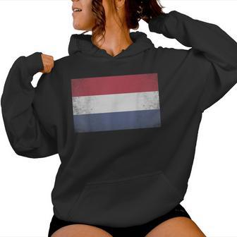 Netherlands Flag Country Women Men Vintage Women's Hoodie | Mazezy