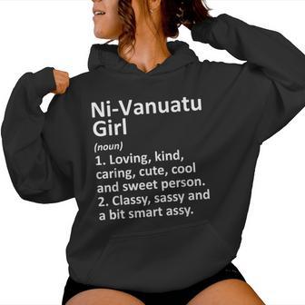 NI-VANUATU GIRL VANUATU Country Roots Descent Women's Hoodie | Mazezy