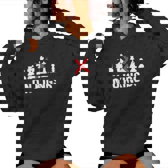 No Kings Patriotic Chess Men Women Liberty Freedom Women's Hoodie | Mazezy