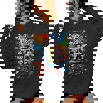 Oes Crown Queen Diamond Watercolor Drip Paint Colorful Women Hoodie - Monsterry