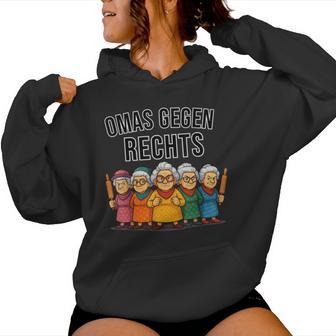 Omas Gegen Rechts Nie Wieder Ist Jetzt Kontra Hass Und Wut Kapuzenpullover für Damen - Seseable