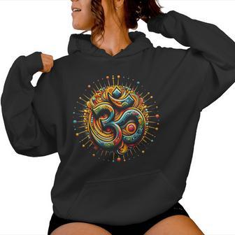 Omymbol Aum Ohm Mandala Hindú Yoga Meditación Namaste Sudadera con capucha para mujer - Regaloses