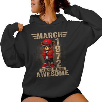 Ours En Peluche Génial Pour Homme Et 54 Mars 1972 Sweat à capuche femme - Cadeauxyz