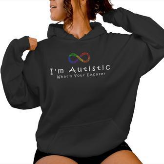 Oy Autista Autismoarcástico Día Del Orgullo Autista Cuello Sudadera con capucha para mujer - Regaloses