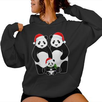 Panda Familie Mit Herz Für Kinder Herren Damen Kapuzenpullover für Damen - Geschenkecke
