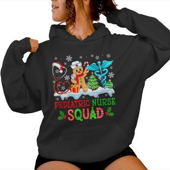 Pediatric Nurse Squad Christmas Nurse Tools Job Gingerbread Women Hoodie - Thegiftio UK