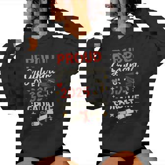 Proud Grandma 2025 Graduate Graduation Cap Diploma Family Women's Hoodie | Mazezy