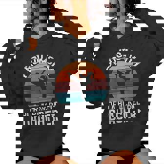 Proud Mom Of A Black Belt Daughter Women Hoodie - Thegiftio