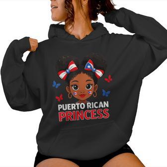 Puerto Rican Princess Hispanic Heritage Girl Puerto Rico Women Hoodie - Thegiftio UK