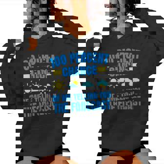 Regali Di Meteorologia Per Gli Appassionati Di Tempo Meteorologia Donne Felpa con cappuccio da donna - Novitaregali