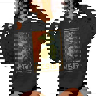 Resist Frog Portland Frog Protest For Women Women Hoodie | Seseable CA