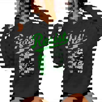 Resist Portland Frog Vs Pigs Political Satire Activism Women's Hoodie | Mazezy