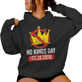 Retro No King March 28 2026 No King Women Women Hoodie | Seseable UK