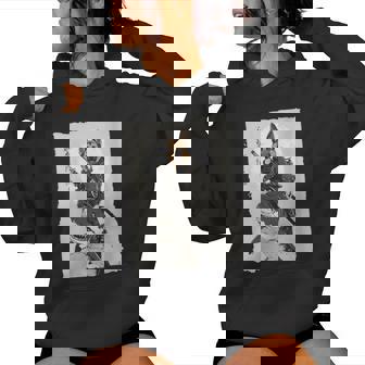 Samurai German Shepherd Dog Lover Vintage Graphic Women's Hoodie | Mazezy