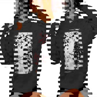 Samurai Giraffe Ninja Budo Japan Worrior Cherry Blosson レディースパーカー - Kawaiitshirt