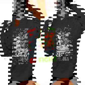 Silent Night 67 Fight Christmas Women Women Hoodie | Mazezy