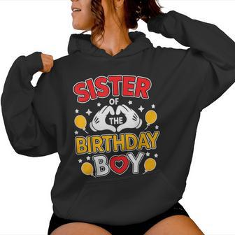 Sister Of The Birthday Boy Family Matching Dad Mom Women Hoodie - Thegiftio UK