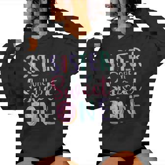 Sister Of The Sweet One First Birthday Matching Family Donut Women Hoodie - Thegiftio