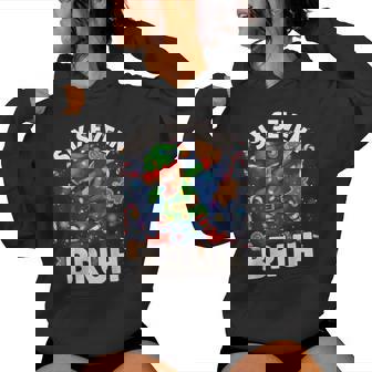 Six Seven 6 7 Bruh Christmas Dabbing Elf Math Teacher Women Hoodie | Seseable FR