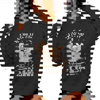 Sleigh Girl Sleigh Pink Gingerbread Christmas Holiday Women Hoodie | Mazezy