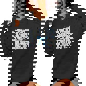 Social Worker Floral Coquette Bow Lcsw Social Work Month Women Hoodie | Seseable FR