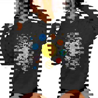 Solar System Planet Space Planets Boys Girls Toddlers Women Hoodie - Monsterry