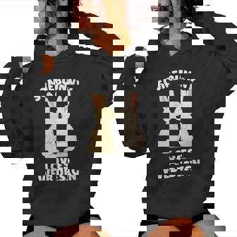 Somebunny Loves Web Cute Easter Bunny Web Er Women's Hoodie | Mazezy