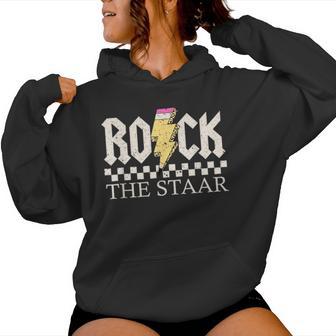 State Testing Test Day Rock The Staar Teacher Student Women Hoodie | Seseable UK