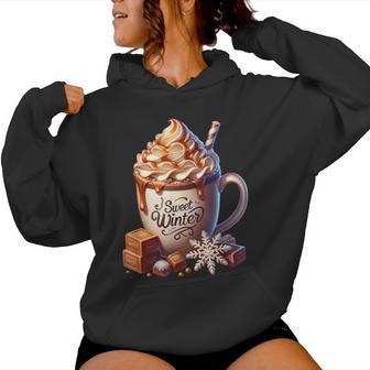 Sweet Winter Wonderland Decor For Toffee Hot Cocoa Women Hoodie - Thegiftio UK