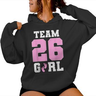 Team Girl 2026 Gender Reveal Baby Announcement Matching Women Hoodie - Thegiftio UK