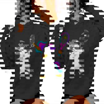 Tennis Licorne Danse Dab Cadeau Pour Les Filles De Tennis Sweat à capuche femme - Cadeauxyz