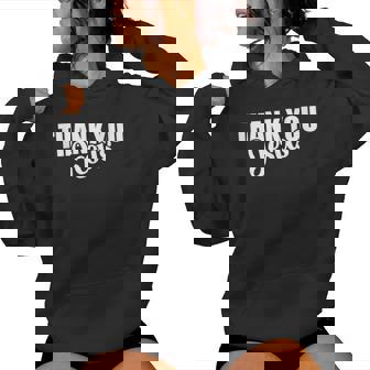 Thank You Jesus Faith Based Christian Bible Gospel Message Women Hoodie | Mazezy