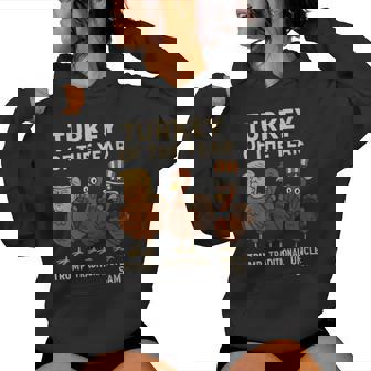 Thanksgiving Political Humor Turkey Of The Year Women's Hoodie | Mazezy