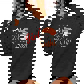 This Girl Lovesushi かわいい フェミニン 食べ物 引用アート レディースパーカー - Kawaiitshirt