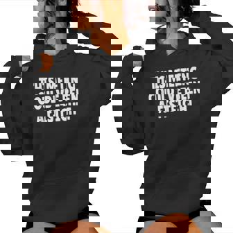 This Meeting Could've Been A Fistfight レディースパーカー - Kawaiitshirt