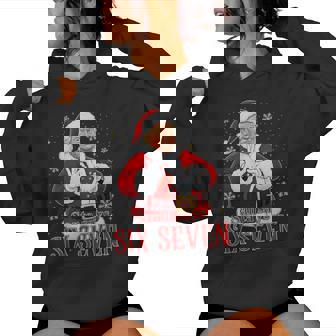 Trump Santa Says Six Seven Christmas 67 Meme Xmas Men Women Hoodie | Seseable CA