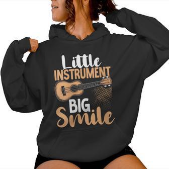 Ukulélé Hawaïen Petite Guitare Uke Pour Ukuleliste Sweat à capuche femme - Cadeauxyz
