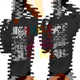 Uncle Of The Two Sweet Birthday Girl Donut 2Nd Birthday Women Hoodie | Seseable FR