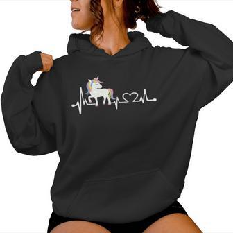 Unicornio Heartbeat Unicornio Para Hombre Unicornio Para Sudadera con capucha para mujer - Regaloses