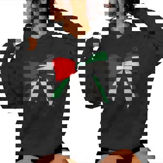 United Arab Emirates Emirati UAE Flag Girl Coquette Bow Women's Hoodie | Mazezy