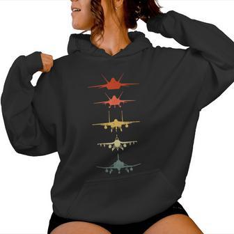 US Air Force Fighter Jets Taking Flights Landing Graphic Tee Women's Hoodie | Mazezy