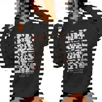 Versión De Décimo Cumpleaños De In My Double Digits Era Groovy Retro Sudadera con capucha para mujer - Regaloses