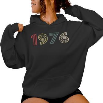 Vintage 1976 Cool 50 Year Old Bday 50Th Birthday Women Women Hoodie - Monsterry