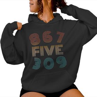 Vintage 867Five309 Retro 8675309 Women Hoodie - Thegiftio UK