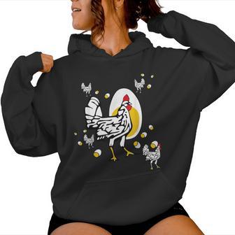 Vintage Roseanne Chicken Roseanne Rooster And Egg Women Hoodie - Thegiftio