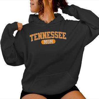 Vintage Tennessee Mom Bold Retro Varsity Lettering Women Hoodie - Thegiftio UK