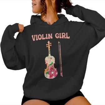 Violine Girliolinistin Geiger Instrument Klassik Geige Kapuzenpullover für Damen - Geschenkecke